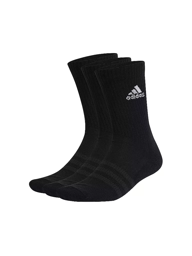 ADIDAS | Freizeitsocken Cushioned Crew 3 Pkg. | schwarz