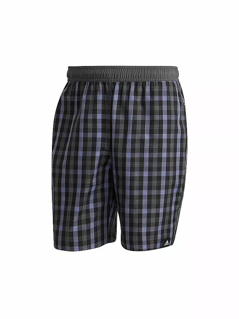 ADIDAS | Herren Badeshort Classic-Length Check | schwarz