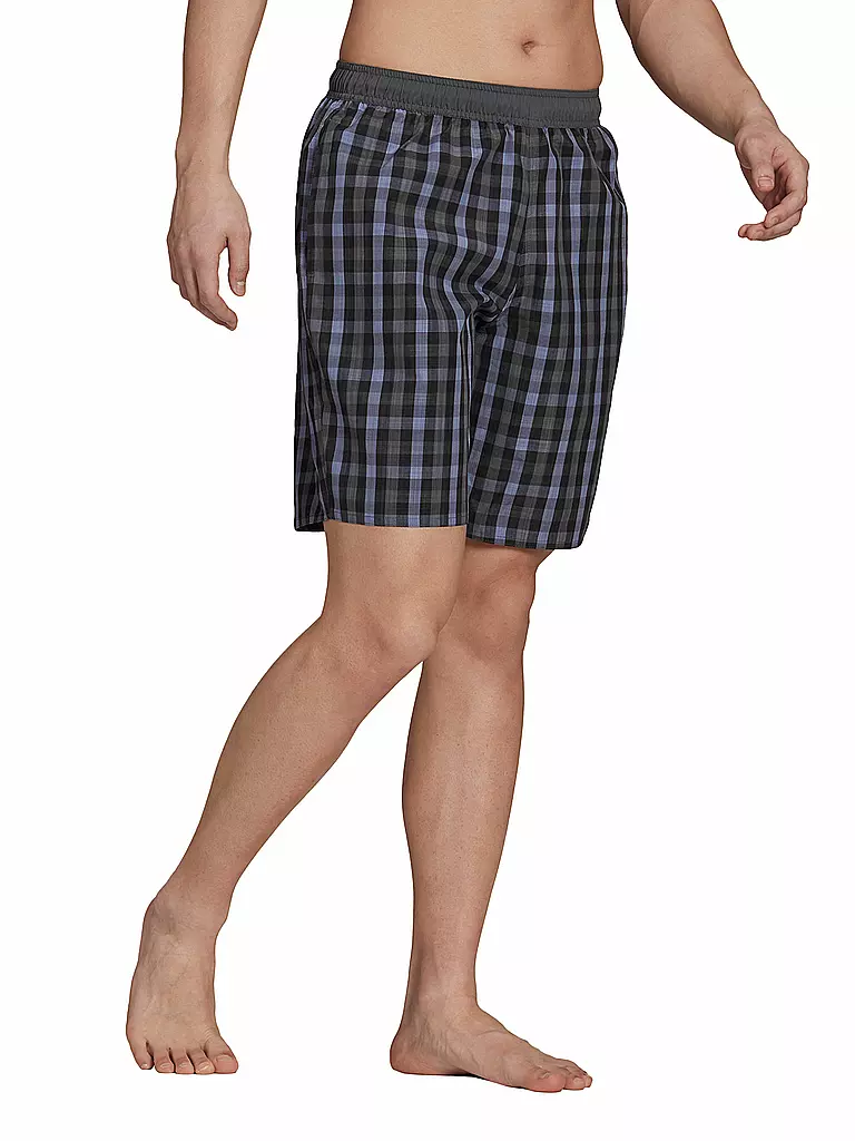 ADIDAS | Herren Badeshort Classic-Length Check | schwarz