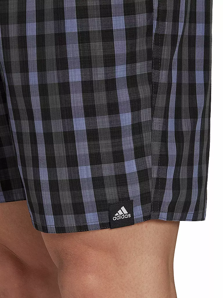ADIDAS | Herren Badeshort Classic-Length Check | schwarz