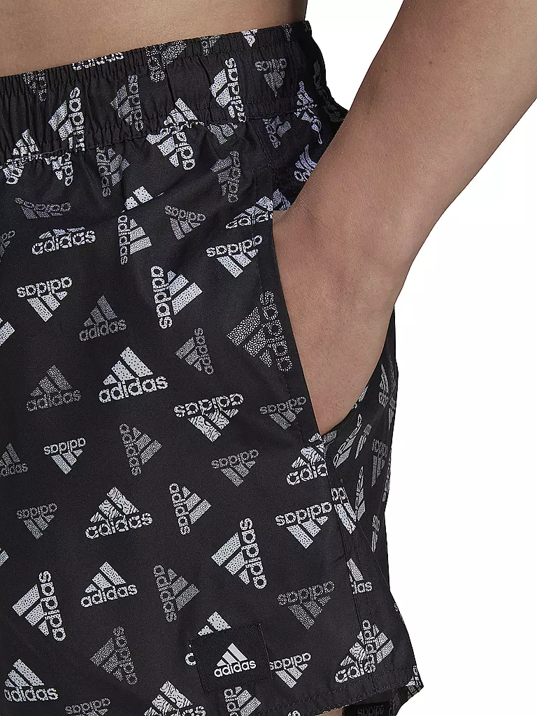 ADIDAS | Herren Badeshort Logo Print CLX Very Short Length | schwarz