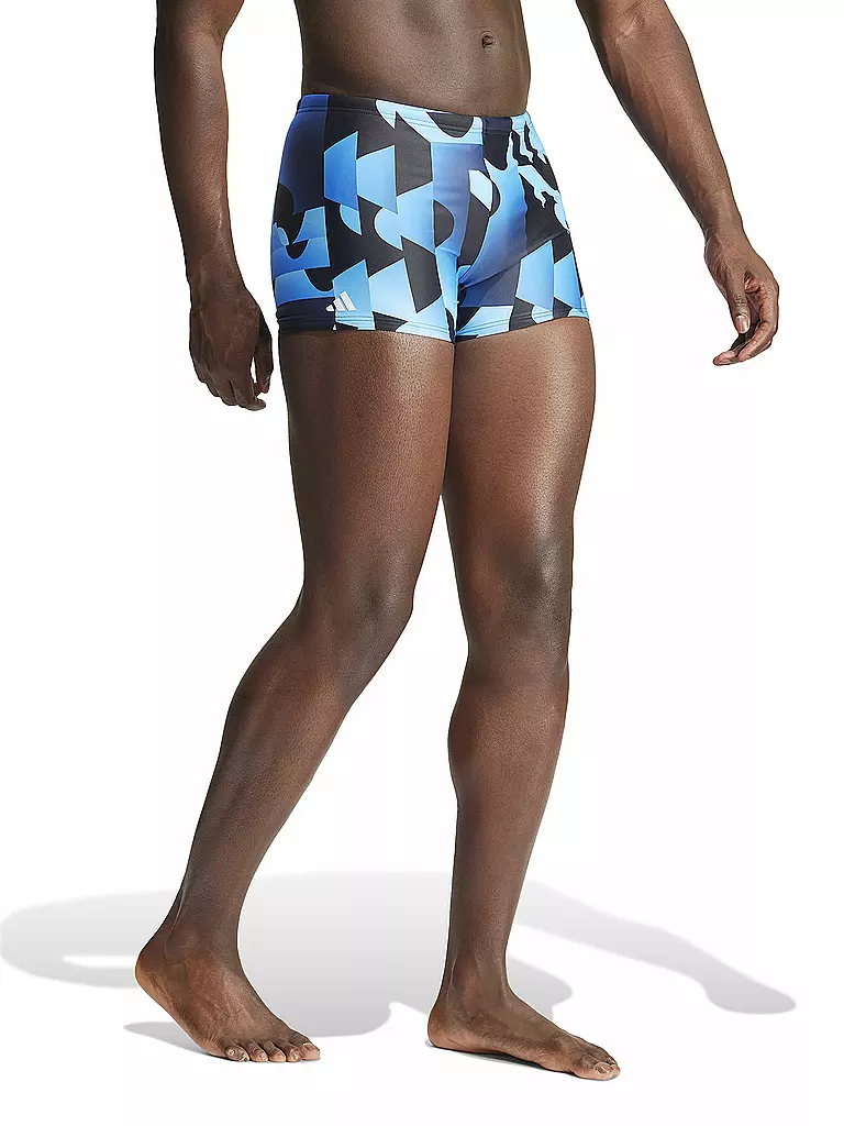 ADIDAS | Herren Beinbadehose Allover Print Boxer | blau