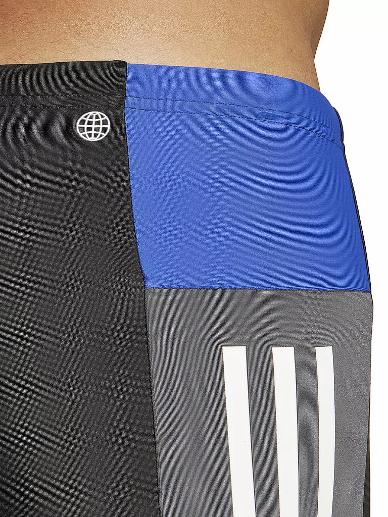 ADIDAS | Herren Beinbadehose Colorblock 3-Streifen Boxer | schwarz