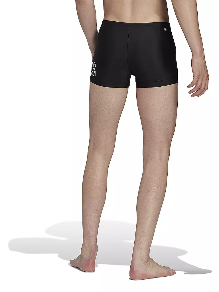 ADIDAS | Herren Beinbadehose Wording Swim Boxer | schwarz