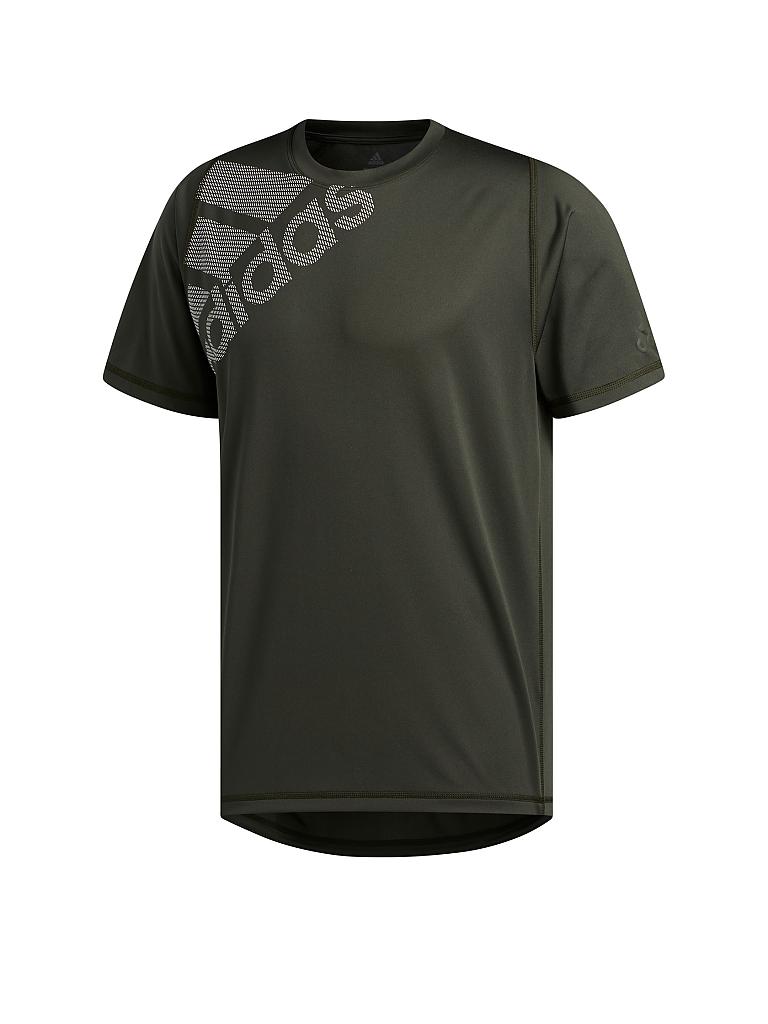 ADIDAS | Herren Fitness-Shirt FreeLift Badge of Sport Graphic | olive