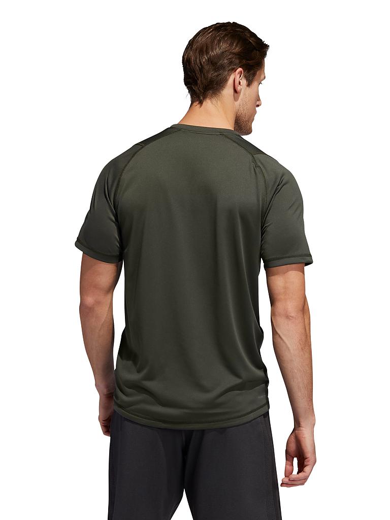 ADIDAS | Herren Fitness-Shirt FreeLift Badge of Sport Graphic | olive