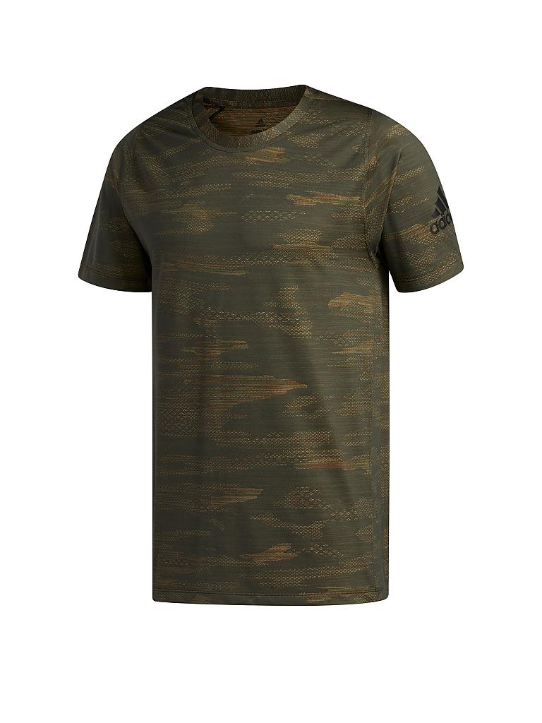 ADIDAS | Herren Fitness-Shirt FreeLift Fitted Camo | olive