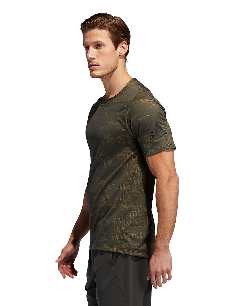 ADIDAS | Herren Fitness-Shirt FreeLift Fitted Camo | olive