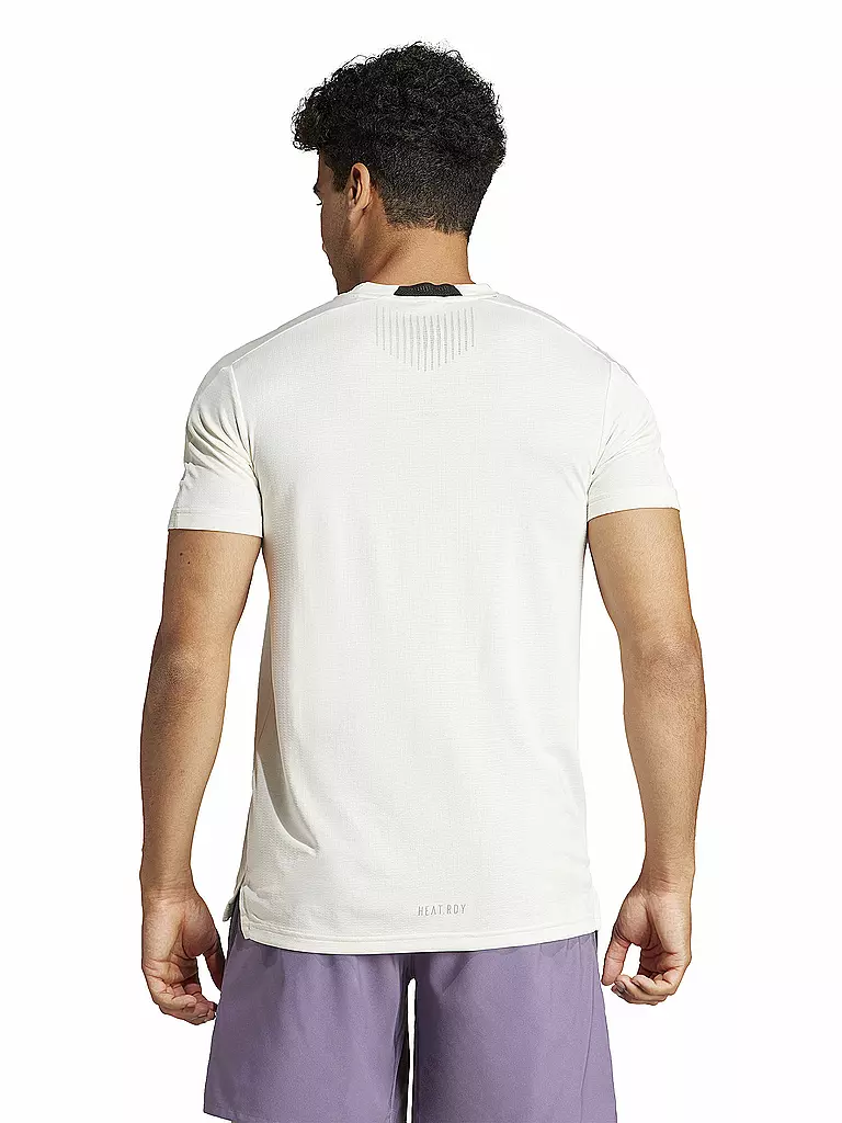 ADIDAS | Herren Fitnessshirt 	 Designed for Training HIIT Workout HEAT.RDY | weiss