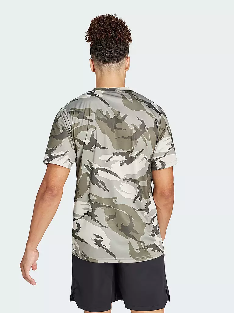 ADIDAS | Herren Fitnessshirt 	 Train Essentials Seasonal Camo | olive