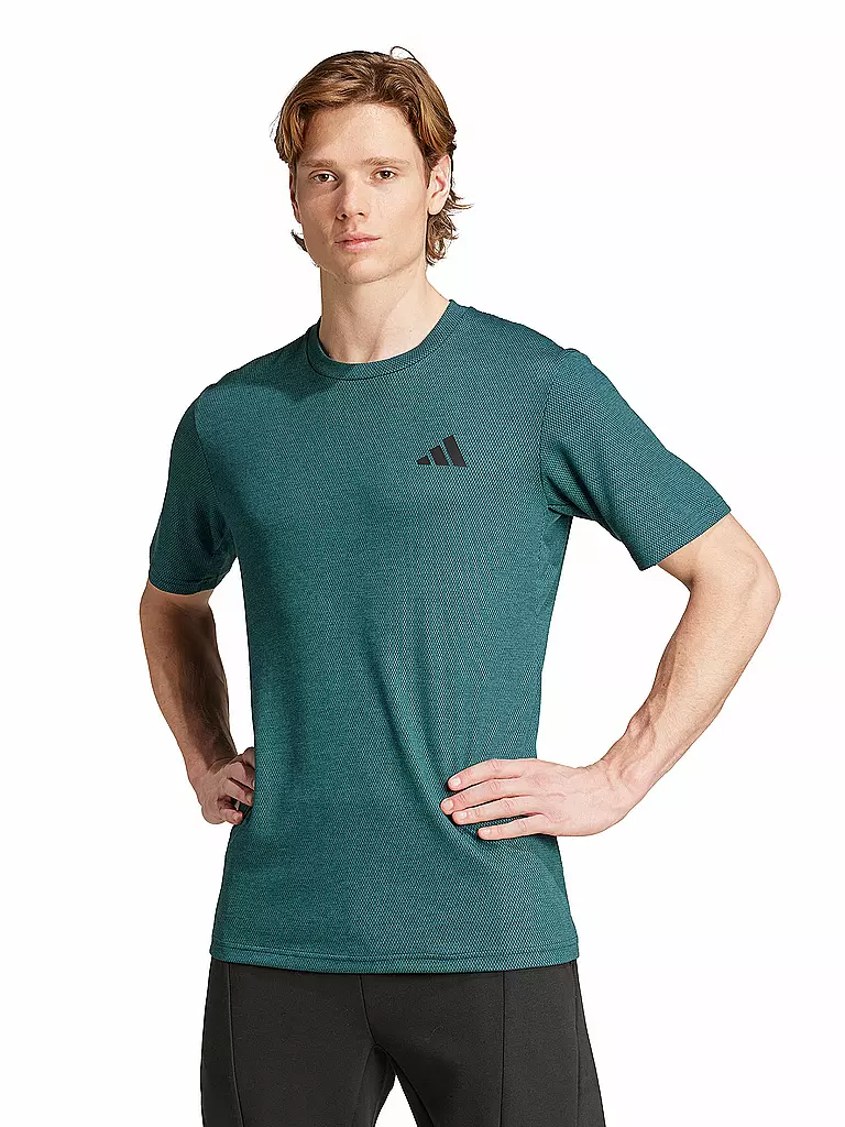 ADIDAS | Herren Fitnessshirt 	Train Essentials Feelready Novelty | petrol