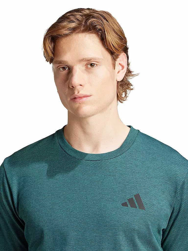ADIDAS | Herren Fitnessshirt 	Train Essentials Feelready Novelty | petrol