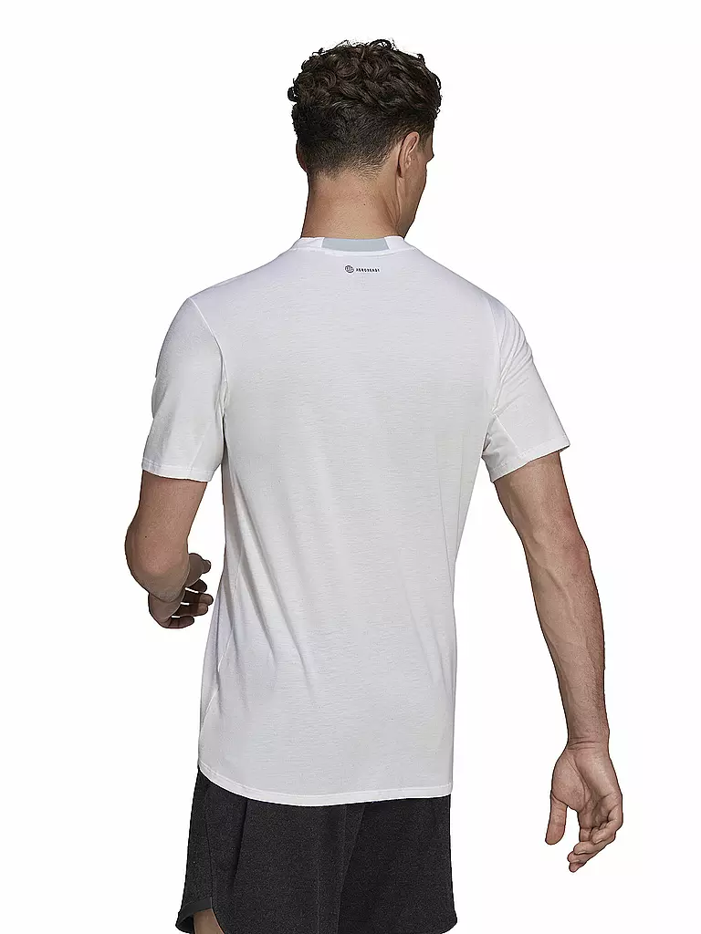 ADIDAS | Herren Fitnessshirt D4T | weiss