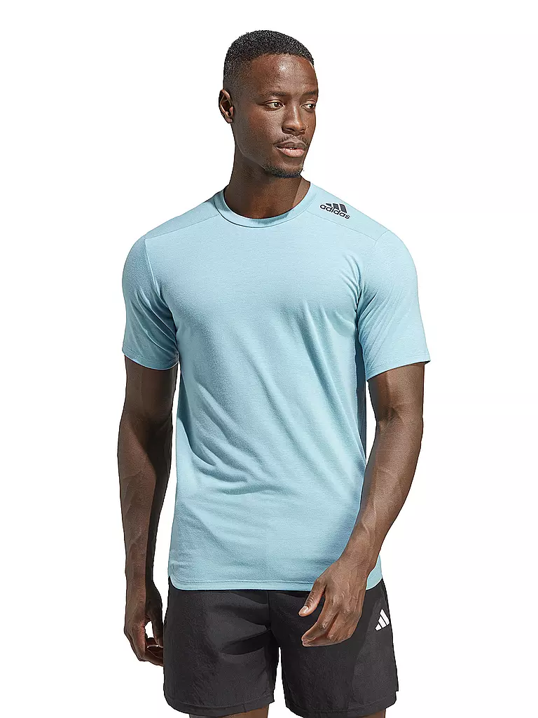 ADIDAS | Herren Fitnessshirt Designed for Training  | hellblau
