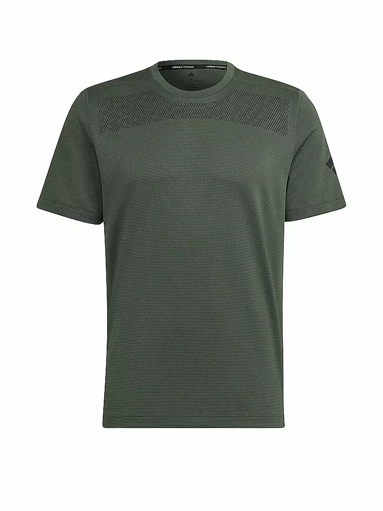 ADIDAS | Herren Fitnessshirt Workout Front Rack Impact Print | olive