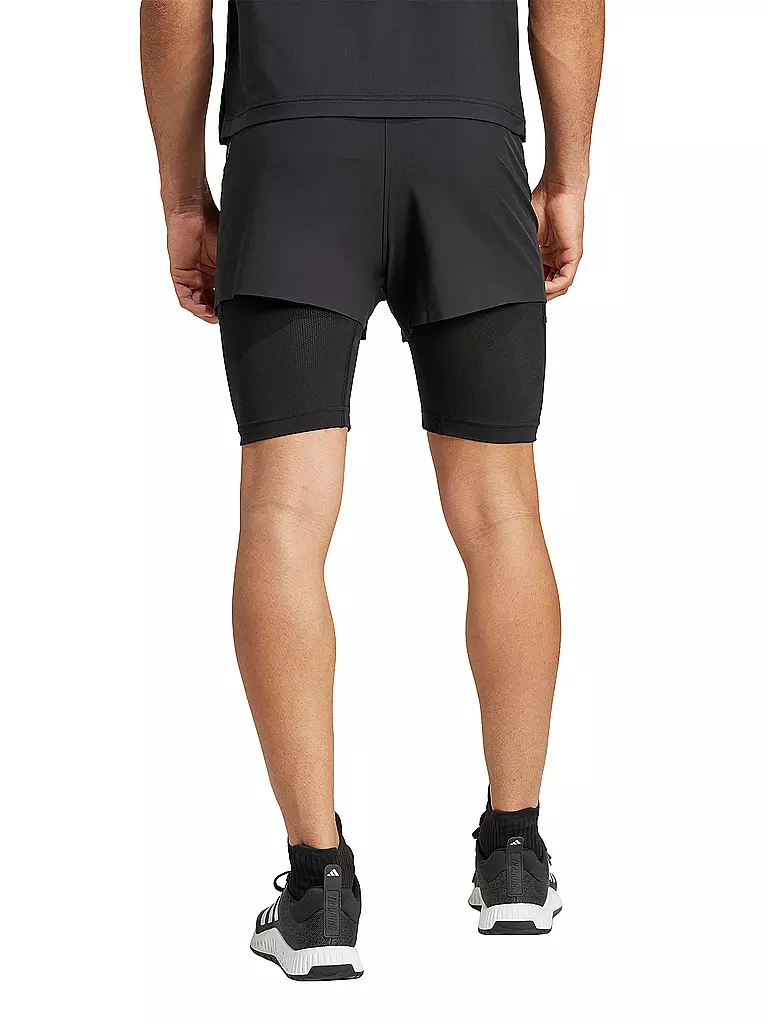 ADIDAS | Herren Fitnessshort 2in1 | schwarz