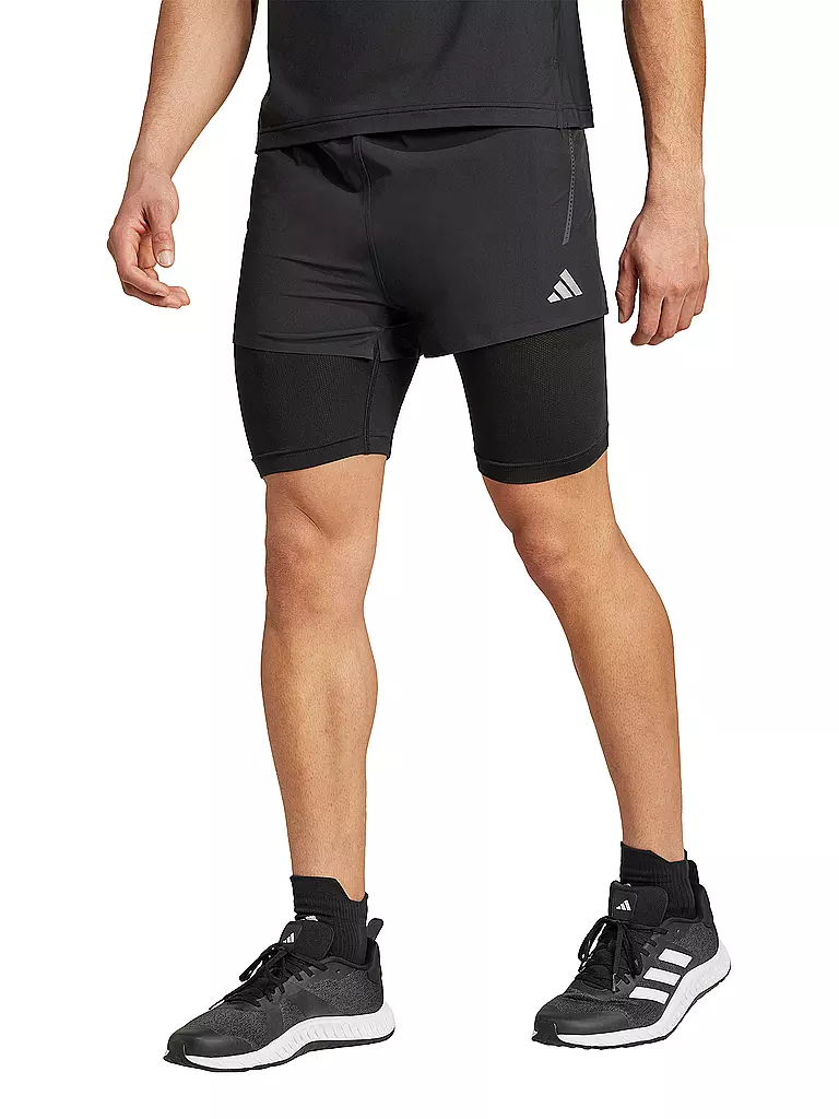 ADIDAS | Herren Fitnessshort 2in1 | schwarz