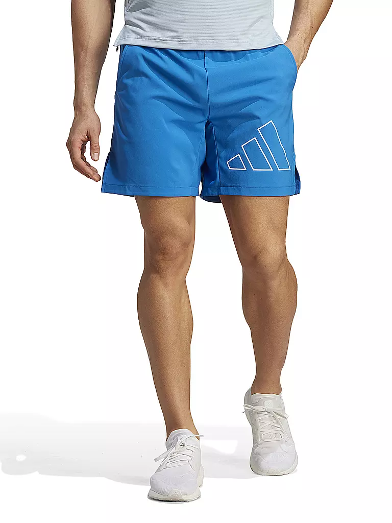 ADIDAS | Herren Fitnessshort Train Icons Big Logo | blau