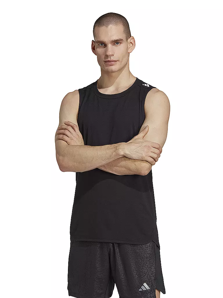 ADIDAS | Herren Fitnesstank Designed for Training Workout | schwarz