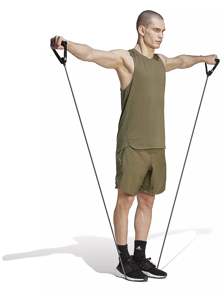 ADIDAS | Herren Fitnesstank Designed for Training Workout | olive