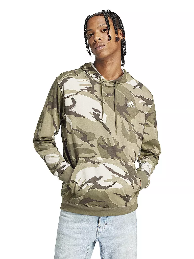 ADIDAS | Herren Hoodie Seasonal Essentials Camouflage | olive