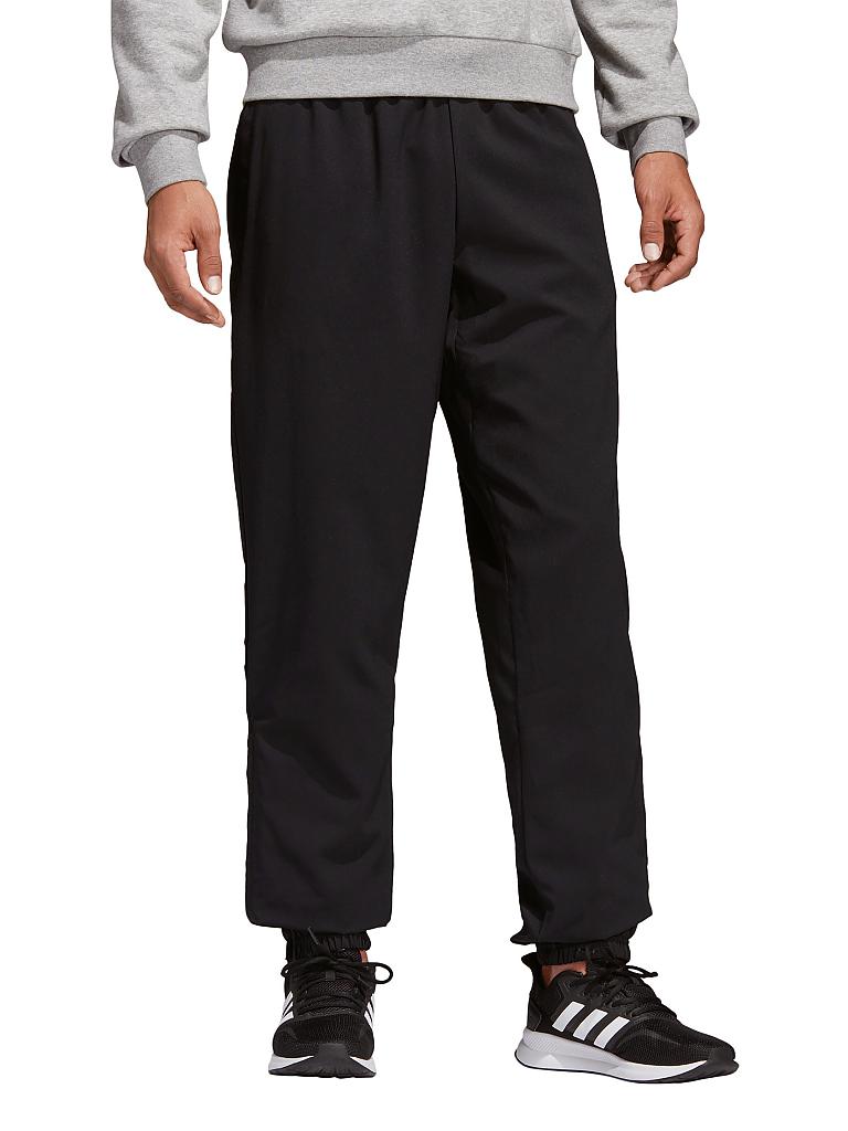ADIDAS Herren Hose Essentials Plain Regular Elasticated Stanford schwarz