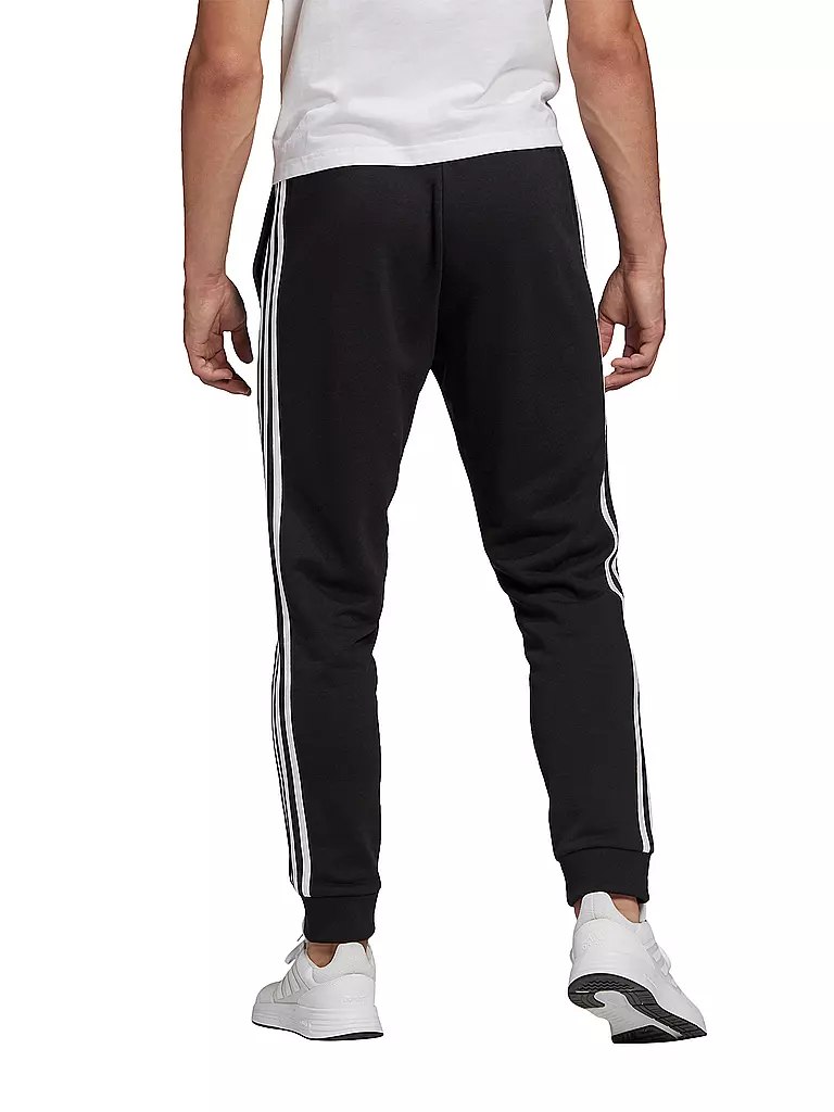 ADIDAS | Herren Jogginghose 3-Streifen French Terry | schwarz