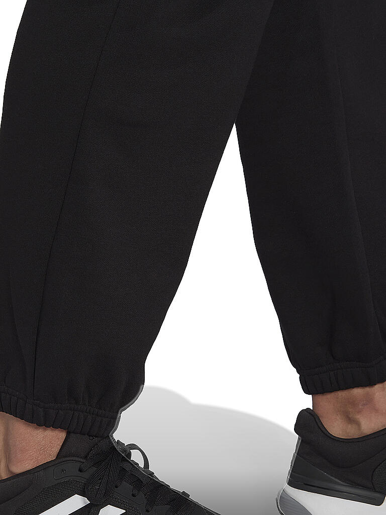 ADIDAS | Herren Jogginghose Essentials FeelVivid Cotton Fleece Straight Leg  | schwarz