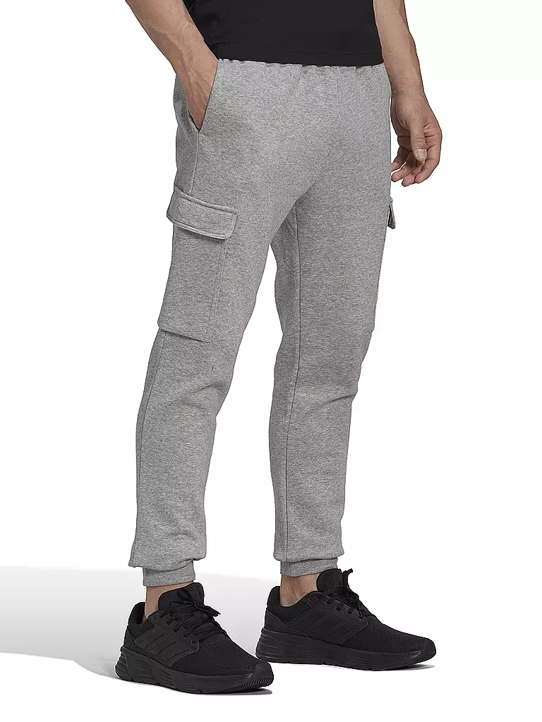 ADIDAS | Herren Jogginghose Essentials Fleece Regular Tapered Cargo | hellgrau