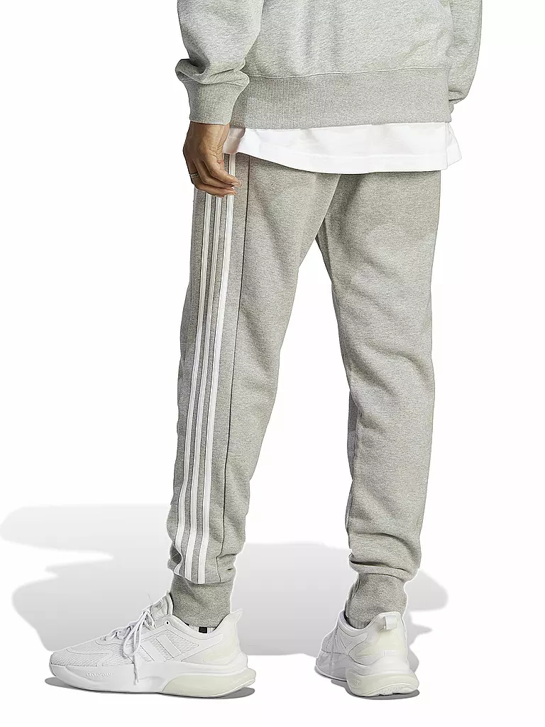 ADIDAS | Herren Jogginghose Essentials French Terry Tapered Cuff 3-Streifen | schwarz