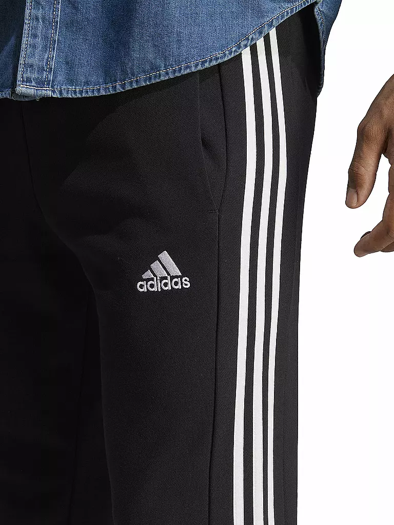 ADIDAS | Herren Jogginghose Essentials French Terry Tapered Cuff 3-Streifen | grau