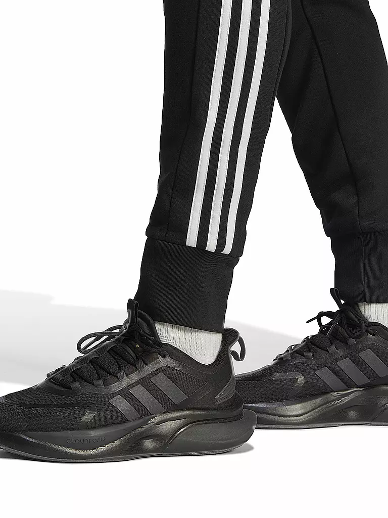 ADIDAS | Herren Jogginghose Essentials French Terry Tapered Cuff 3-Streifen | grau