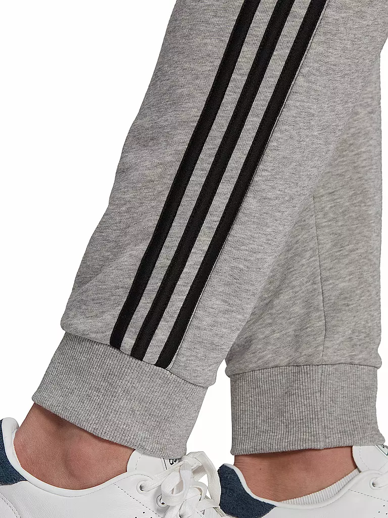 ADIDAS | Herren Jogginghose French Terry Tapered Cuff 3-Streifen | grau