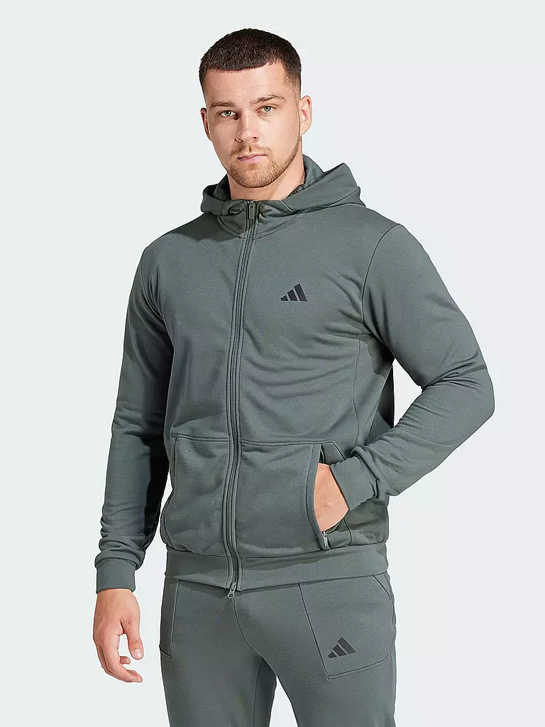 ADIDAS | Herren Kapuzenjacke Pump Workout | olive