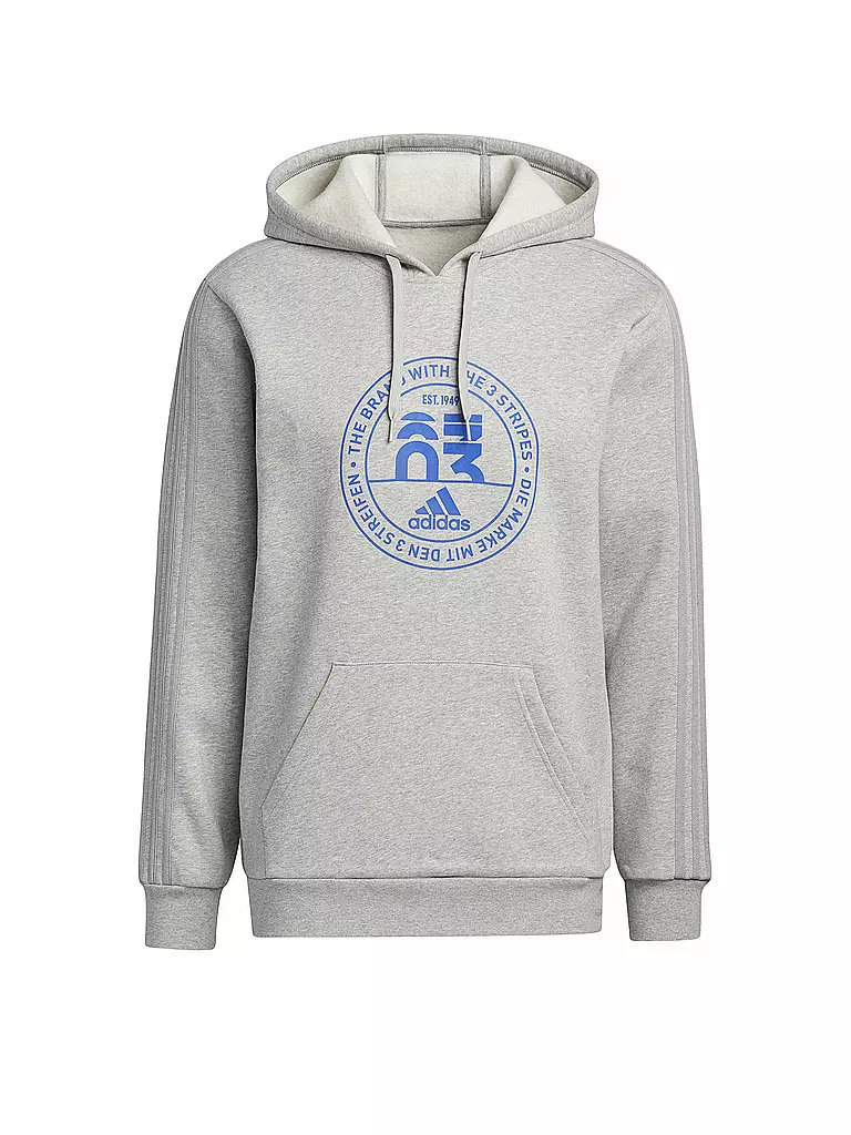 ADIDAS | Herren Kapuzenpullover Basics Emblem Graphic | grau