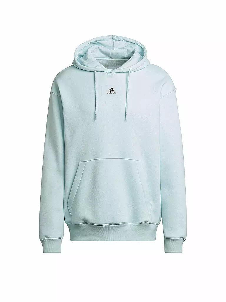 ADIDAS | Herren Kapuzenpullover Essentials FeelVivid Cotton Fleece Drop Shoulder | hellblau