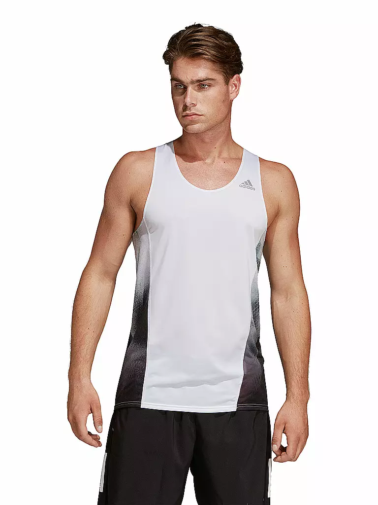 ADIDAS | Herren Lauf-Tanktop Sub Singlet | weiss