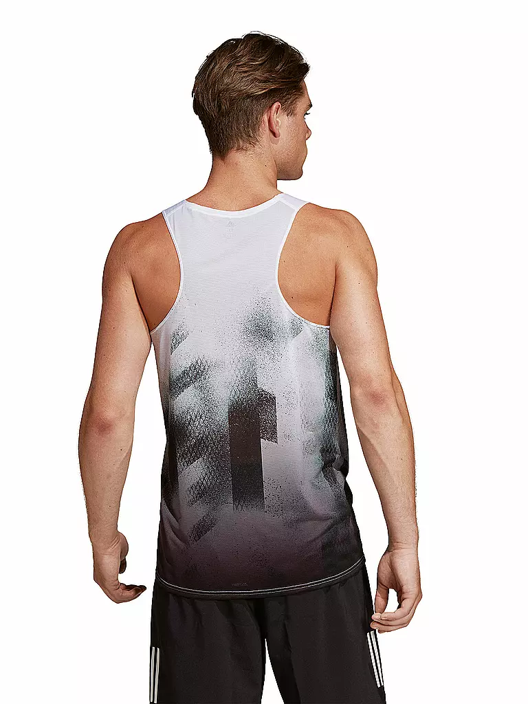 ADIDAS | Herren Lauf-Tanktop Sub Singlet | weiss