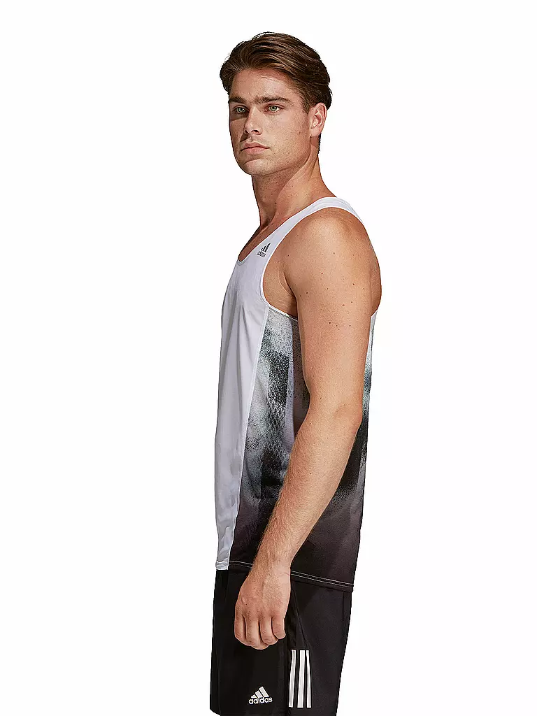 ADIDAS | Herren Lauf-Tanktop Sub Singlet | weiss