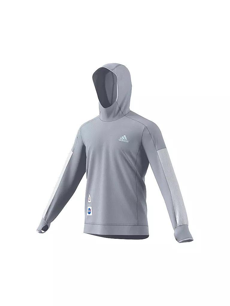 ADIDAS | Herren Laufhoodie Space Race | silber