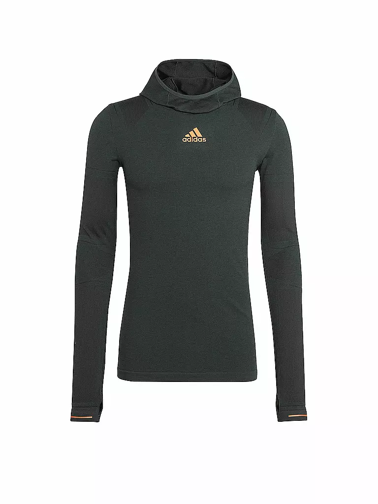 ADIDAS | Herren Laufhoodie Winter X-City Longsleeve | dunkelgrün