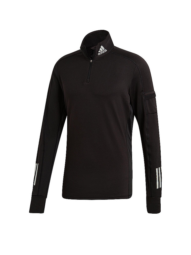 ADIDAS | Herren Laufshirt Own the Run Half Zip Warm | schwarz