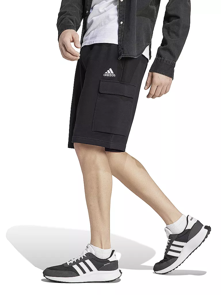 ADIDAS | Herren Short Essentials French Terry Cargo  | schwarz