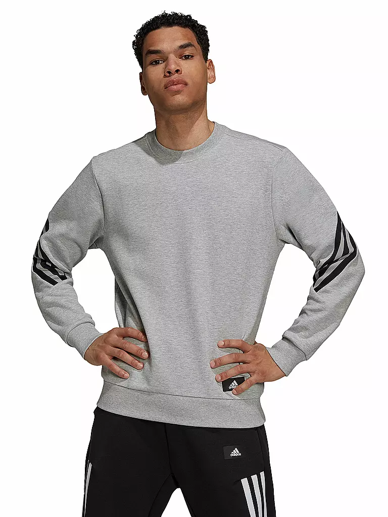 ADIDAS | Herren Sweater Sportswear Future Icons 3-Streifen | grau