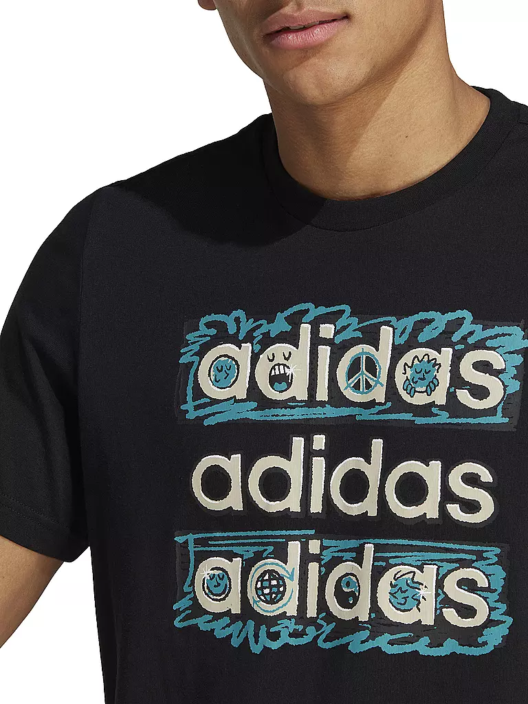 ADIDAS | Herren T-Shirt Dream Doodle | schwarz