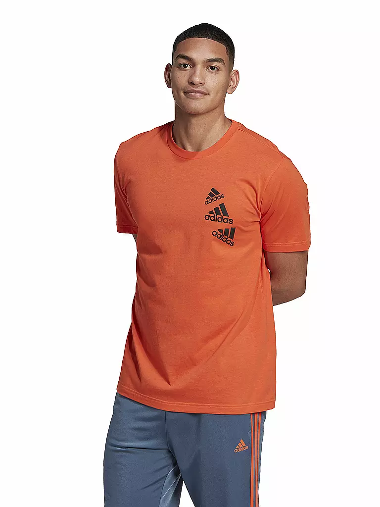 ADIDAS | Herren T-Shirt Essentials BrandLove | orange