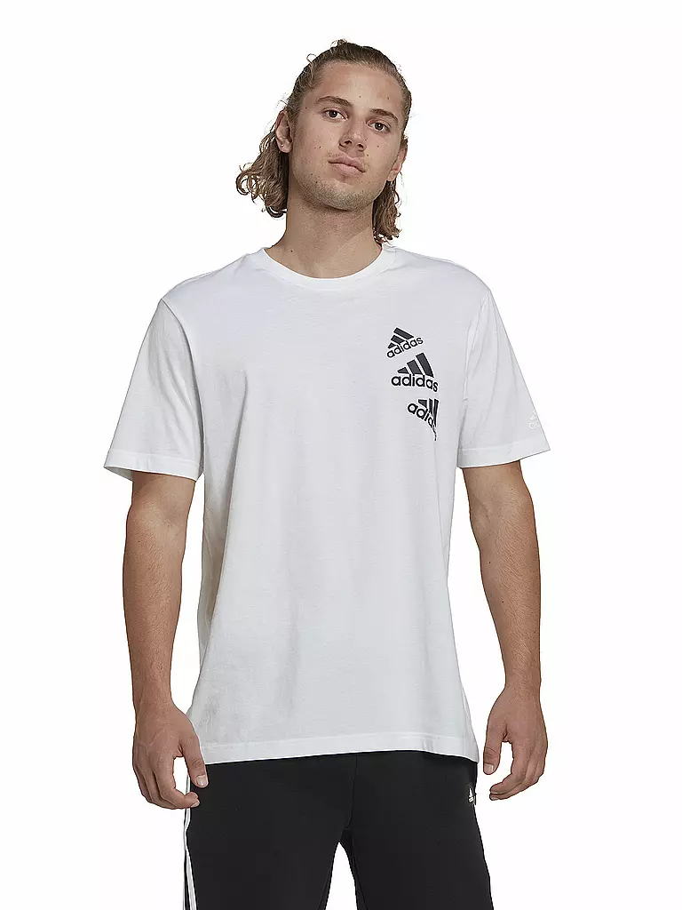 ADIDAS | Herren T-Shirt Essentials BrandLove | weiss