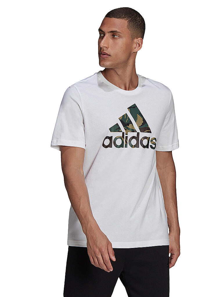 ADIDAS | Herren T-Shirt Essentials Camouflage Print | weiß