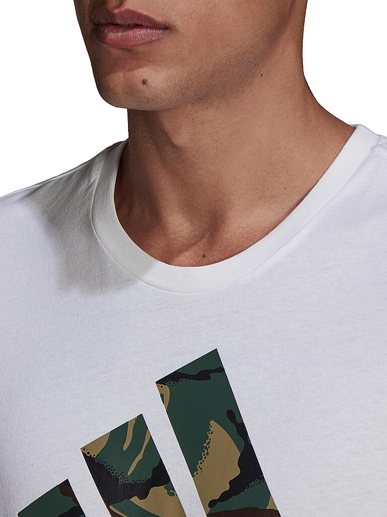 ADIDAS | Herren T-Shirt Essentials Camouflage Print | weiß