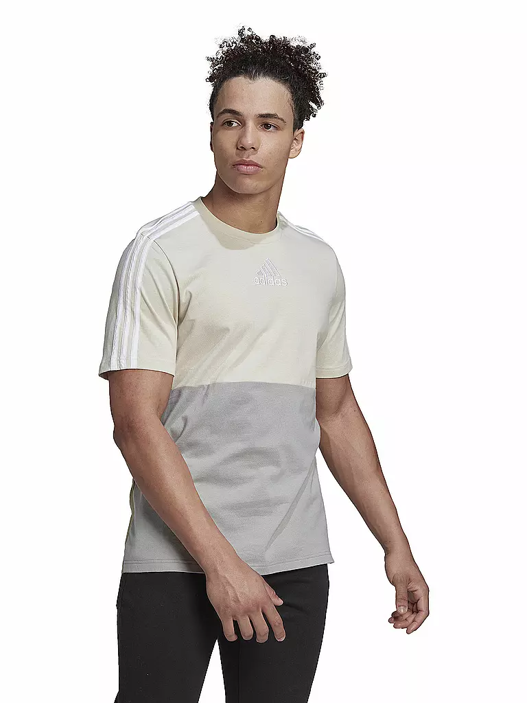 ADIDAS | Herren T-Shirt Essentials Colorblock | beige